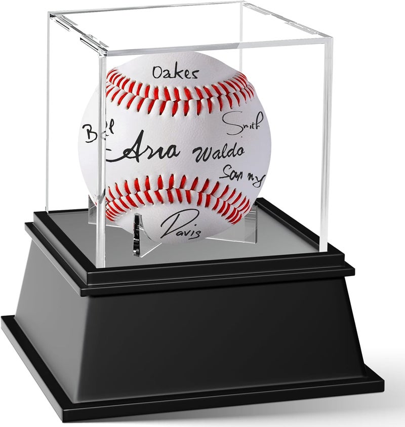 Leffis Baseball Display Case, Baseball Holder Display Case, Acrylic UV Protected Baseball Case for Display, for Autographed Baseball - Image 1